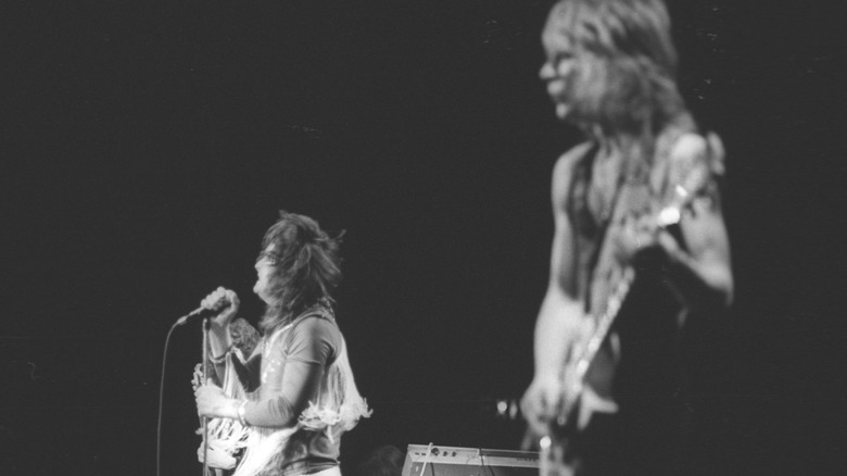 Ozzy Osbourne and Randy Rhoads performing