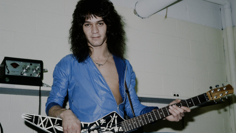 Edward Van Halen backstage