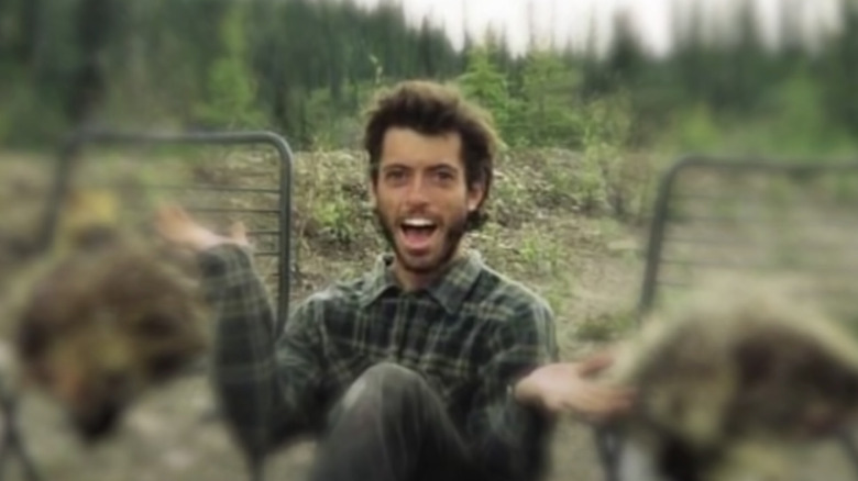 Chris McCandless smiling outdoors