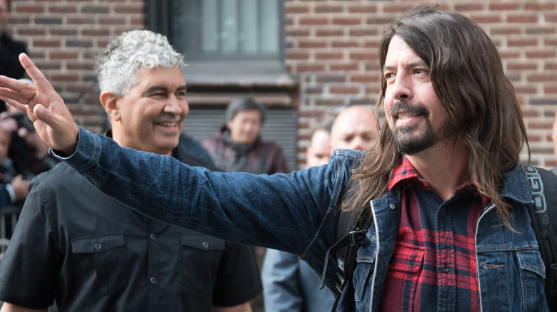 Dave Grohl and Pat Smear of Foo Fighters