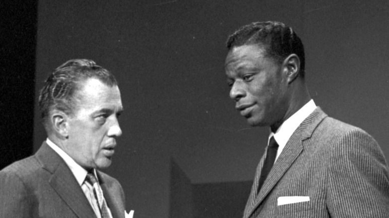 Sullivan talking with Nat King Cole