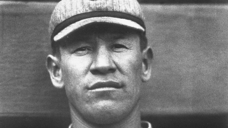 Jim Thorpe looking serious