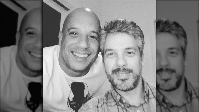 Vin Diesel and brother smiling