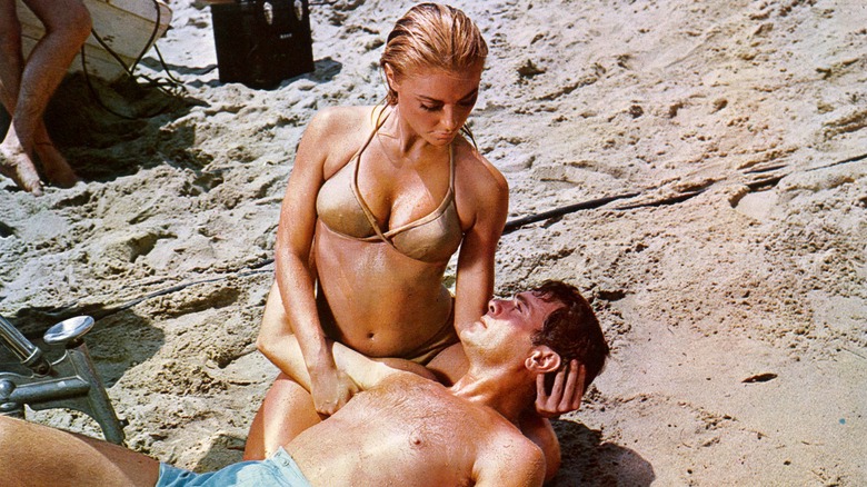 Sharon Tate and Tony Curtis