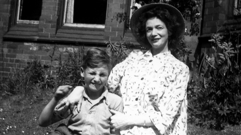 John Lennon with his mother Julia