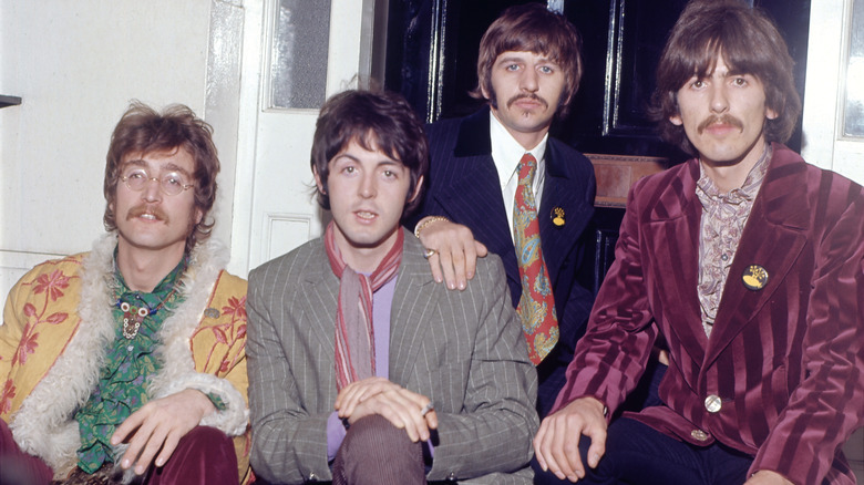 The Beatles around the release of Sgt Pepper in 1967