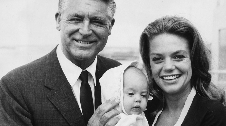 Cary Grant with wife Dyan Cannon and daughter Jennifer Grant