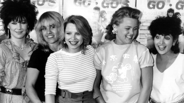 The Go-Go's at a press conference