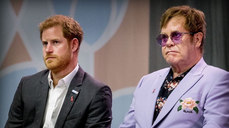 Prine Harry and Elton John