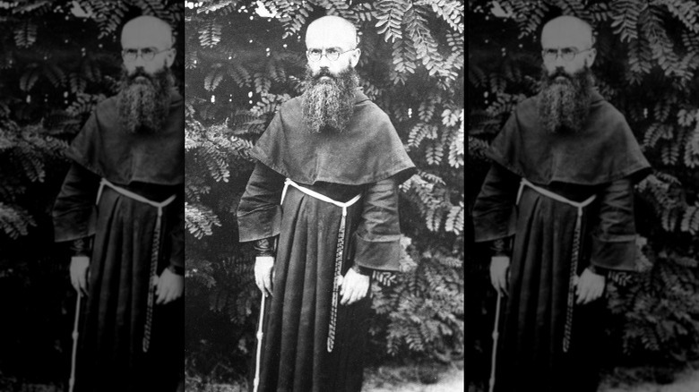 Father Maximilian Kolbe in robes