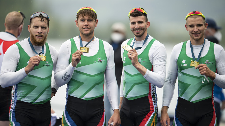 South African team holding medals