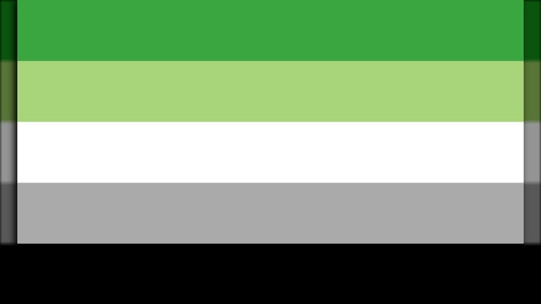 aromantic LGBTQ+ pride flag