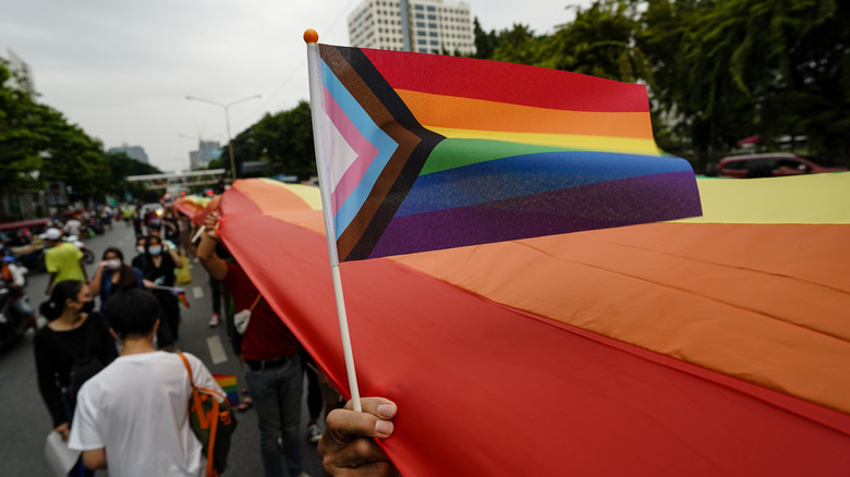 progress pride LGBTQ+ flag