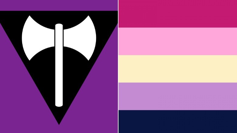 labyrs flag, redesigned lesbian flag