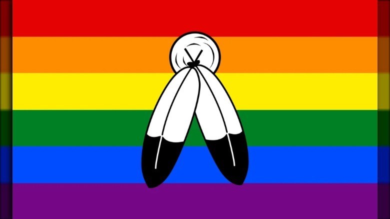 two-spirit LGBTQ+ pride flag