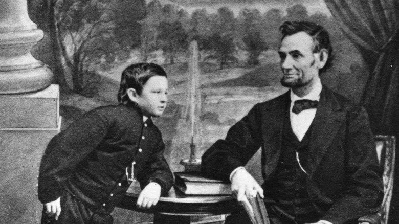 Abraham Lincoln and son Tad