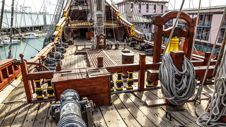 upper deck of pirate ship