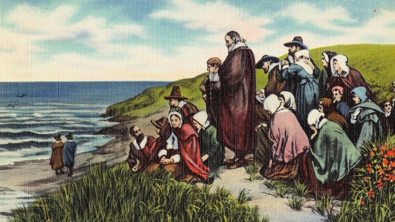 Pilgrim exiles, Plymouth, Mass.