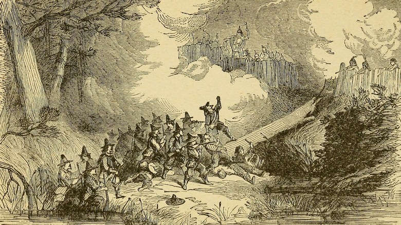 Capture of King Philip's fort