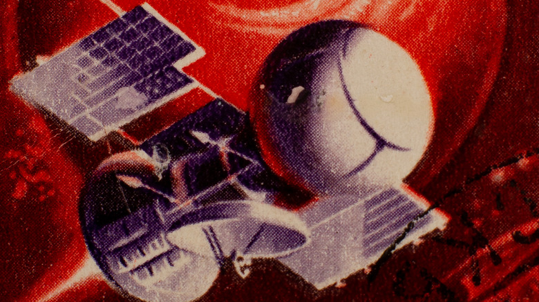 Soviet Venera-13 lander on stamp