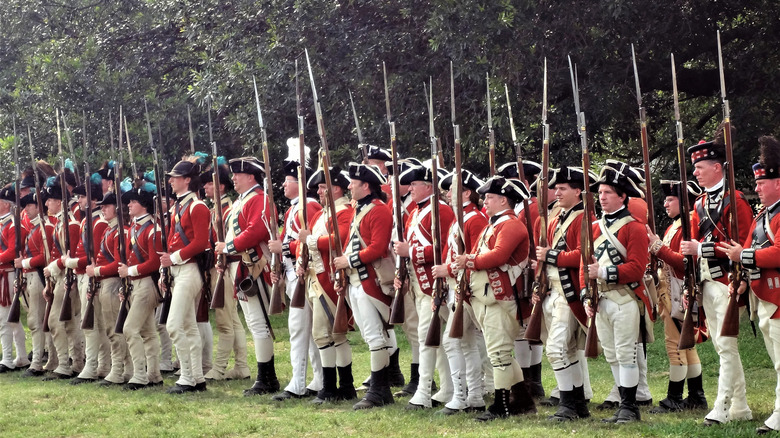 British redcoat reenactors