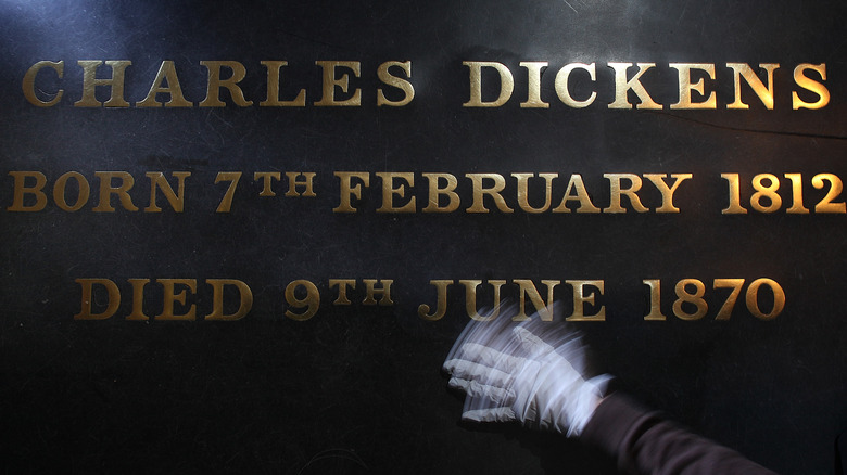 Charles Dickens' grave