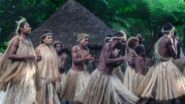 Tanna villagers dancing 