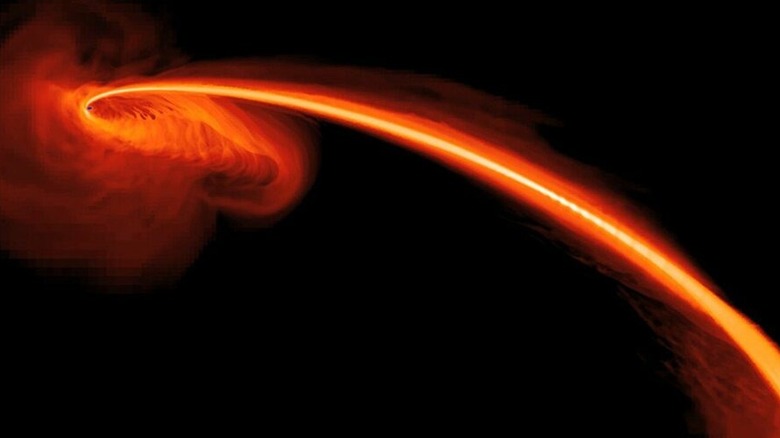 Simulation: star-black hole collision