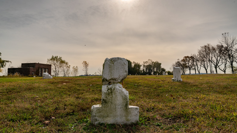 gravestone hart island