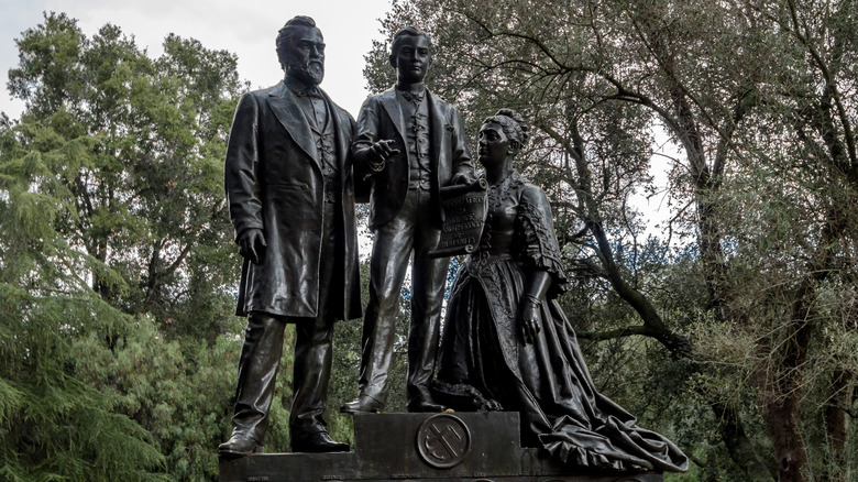 statue of Leland Stanford, Leland Stanford, Jr., and Jane Stanford