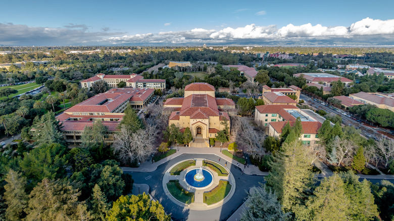 Stanford University aerial view