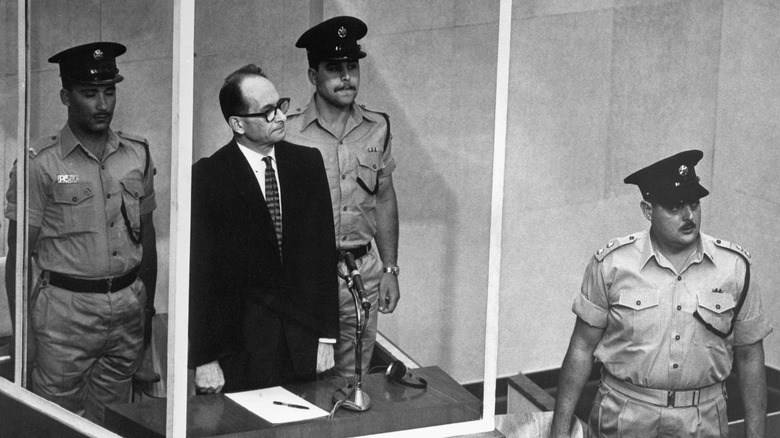 Adolf Eichmann in court