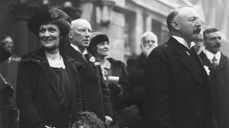 Nancy Astor at the election results in 1919