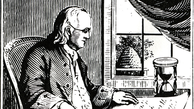 Benjamin Franklin writing
