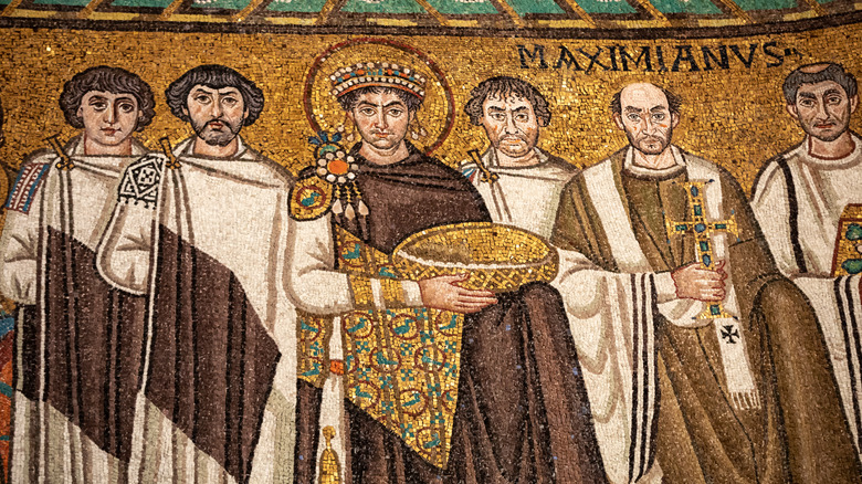 Mosaic of Emperor Justinian I