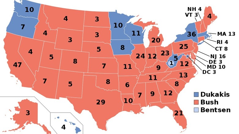 1988 election map
