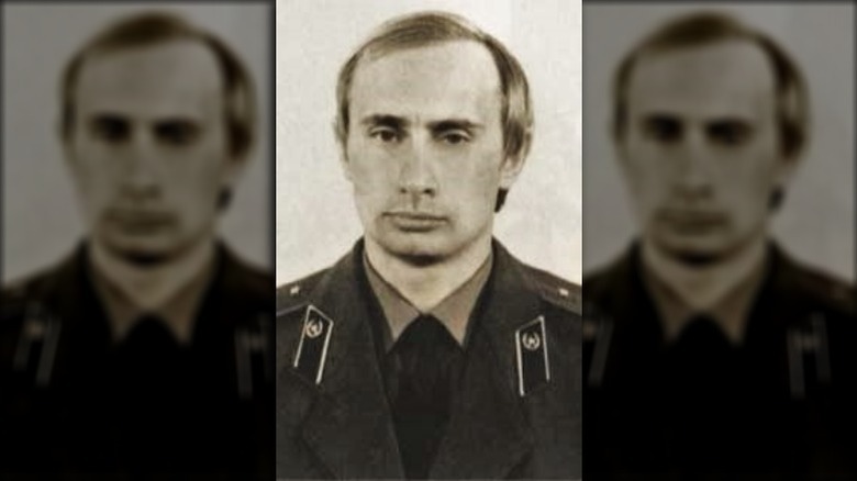 Vladimir Putin in KGB uniform in the 1980s