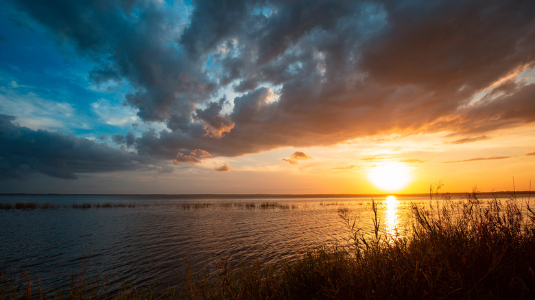 Sunset over Lake Monroe, Florida