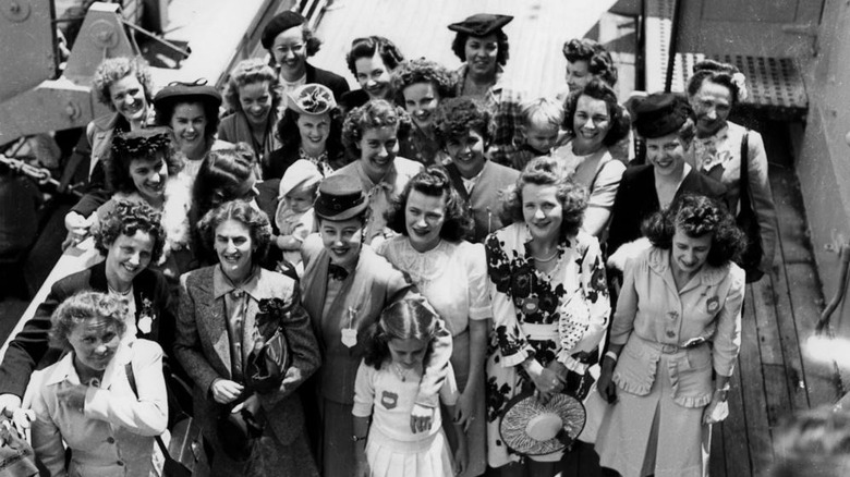 War brides arriving in Brisbane