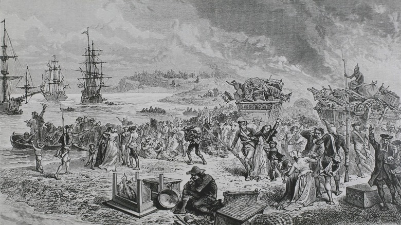 The expulsion of the Acadians