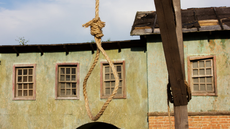 Gallows for execution by hanging