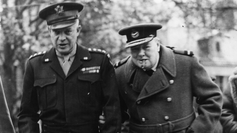Dwight D. Eisenhower and Winston Churchill