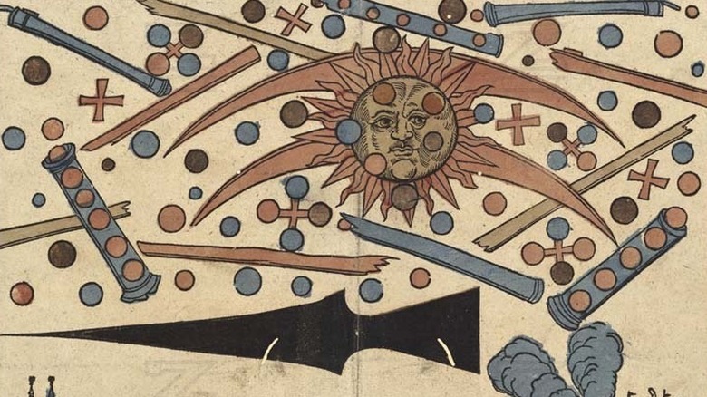 Celestial phenomenon over Nuremberg, 14 April 1561