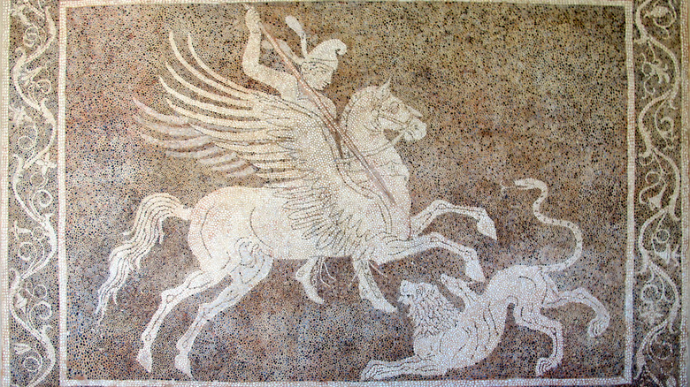 bellerophon, pegasus, and chimera