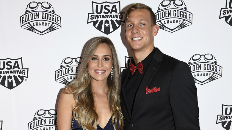 Caeleb Dressel and Meghan Haila