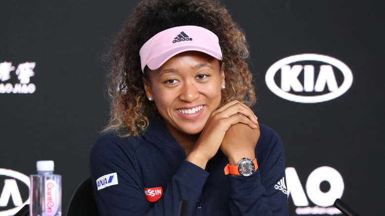 Naomi Osaka smiling