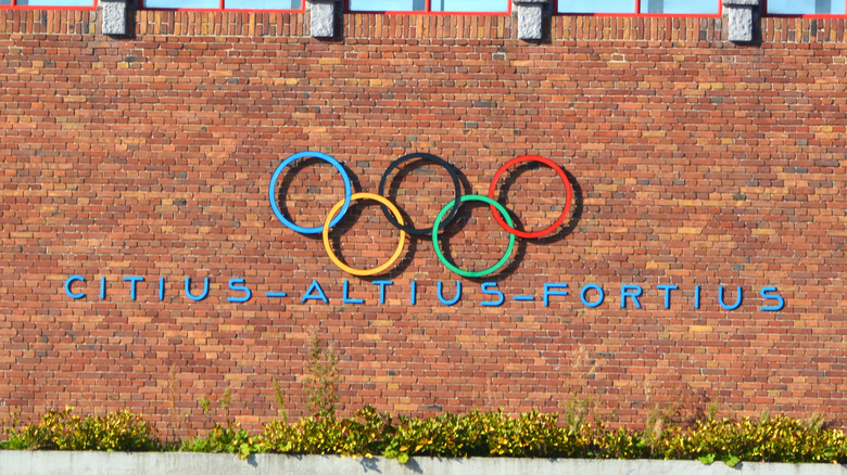 Sign commemorating the 1928 Amsterdam Games