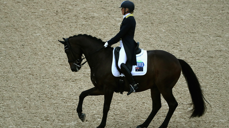 Mary Hanna sitting tall on horse