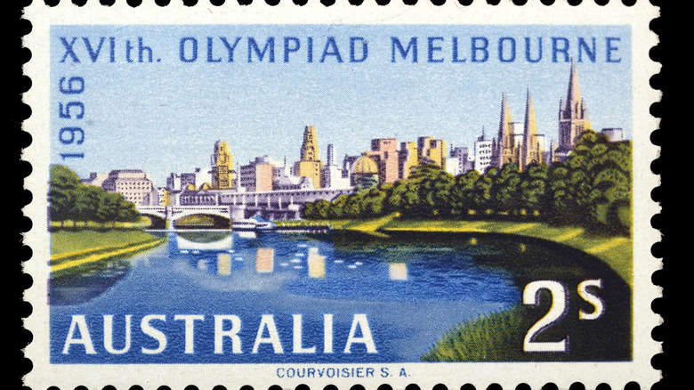 1956 Melbourne Olympics stamp
