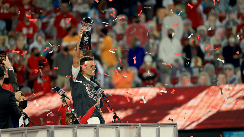 Tom Brady celebrating Super Bowl Win (again)